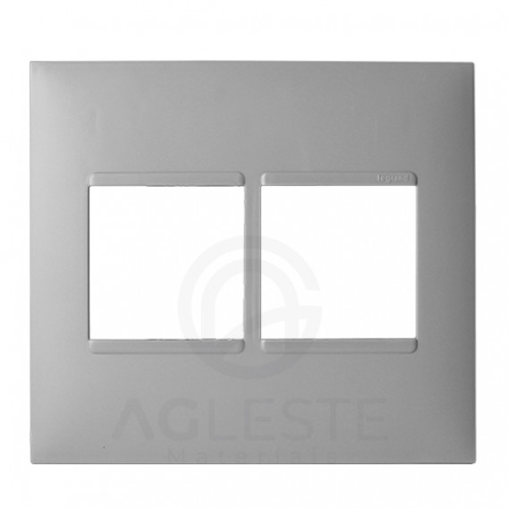 Placa P/4 Modulos Juntos 4x4 - Pial Plus + Cinza 